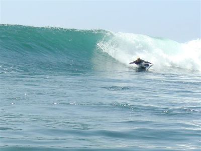 Randy Morris Laying It Out In Baja
Aug 23 was one of a number of great and uncrowded days in  Baja during the last south swells we had.
