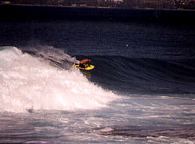 Speed on a Blast F2K
April 2004, South Shore, O'ahu. Photo: DA, HLI
