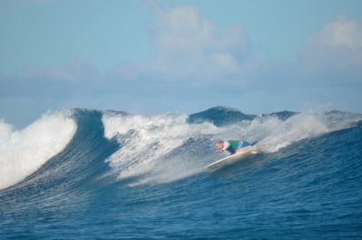Cloudbreak, Fiji - On A Better Day
Love this wave, and can't wait to go back.  Opening it up to all was one of the best things to ever happen in surfing.  In two weeks it varied from racey barrels to awesome heaving wedges.  Though can get crowded.
