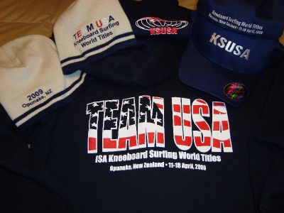 Team Usa Gear Available
A limited number of Team USA Shirts, Hoodies, Hats, and Beanies from the 2009 World Titles in New Zealand are available for sale.  Show your support for Team USA.
